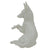Original German WWII SS Allach Porcelain No.76 "German Shepherd" Sculpture by Theodor Kärner - Repaired Ear Original Items