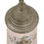 Original German Pre-WWII Era Painted Fireman’s Glass Stein with Great Engraving on Lid
