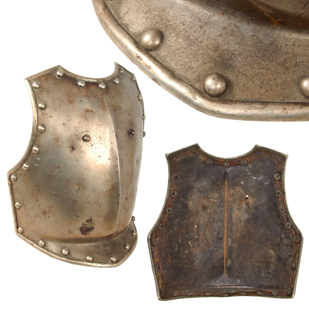 Original French Napoleonic 1810 Pattern Cuirassier Breastplate with Maker’s Stamp Original Items