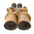 Original German WWII Flak D.F. 10 x 80 Binocular Optics by Josef Schneider & Co. in Ordnance Tan with Sunshields Original Items
