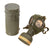 Original German WWII 1936 Dated Luftschutz Gas Mask by AUER with Canister and Spare Lenses Original Items