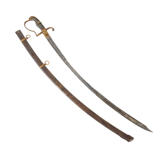 Original Imperial German WWI Era Miniature "Salesman's Sample" Edged Weapons with Scabbards - Lion’s Head Sword & 1870 Prussian Infantry Sword (Copy) Original Items