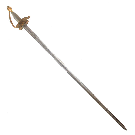 Original British Napoleonic P1796 Officer’s Spadroon with George III Cypher and Folding Guard Original Items