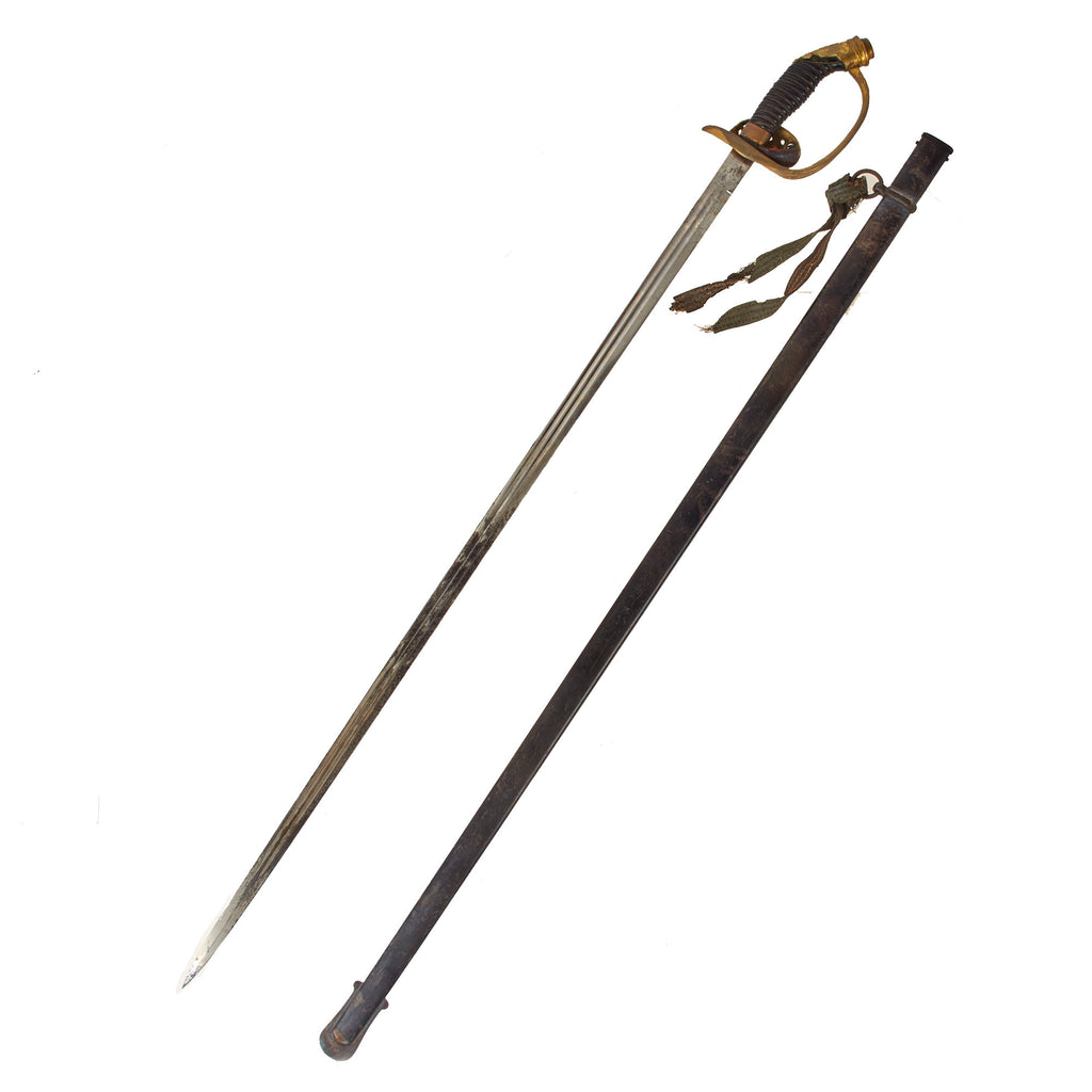 Original Imperial German WWI M-1889 Württemberg Officer’s Sword with Scabbard and Remnants of Sword Knot Original Items