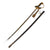 Original German WWII Early Model 1695 Army Officer's Lion Head Sword by Carl Eickhorn with Scabbard and Troddel - 1933-35 Trademark Original Items