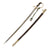 Original German Pre WWII NCO Dove Head Sword by Weyersberg Kirschbaum & Cie with Leather Scabbard and NCO Troddel