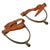 Original German WWII Set of Cavalry Spurs with Original Leather Straps by L&F Original Items