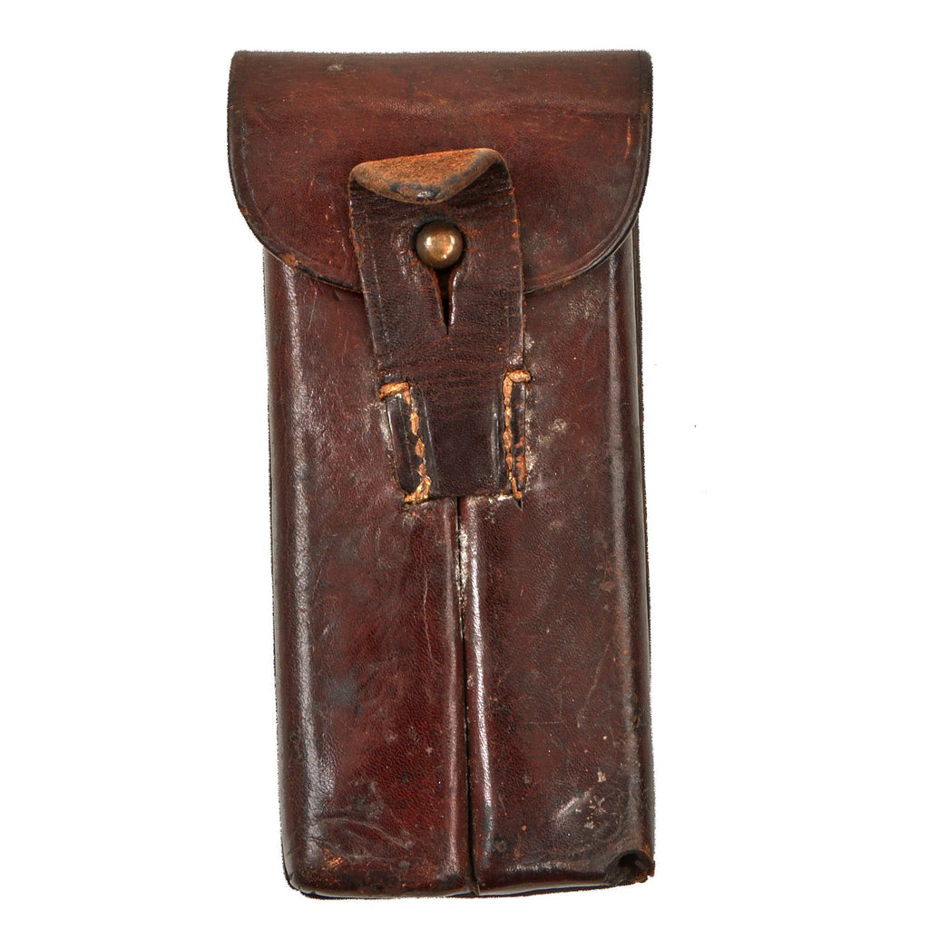 Original Imperial German WWI P08 Pistole 08 Luger Magazine Pouch - Dated 1915 Original Items