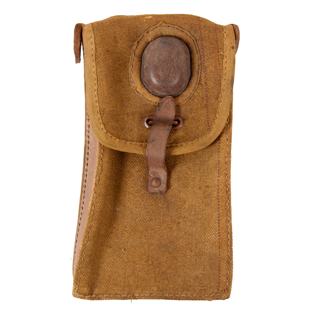 Original Italian WWII Tropical Breda Machine Gunner’s Pouch Made Under German Occupation - Waffenamt Stamped Original Items
