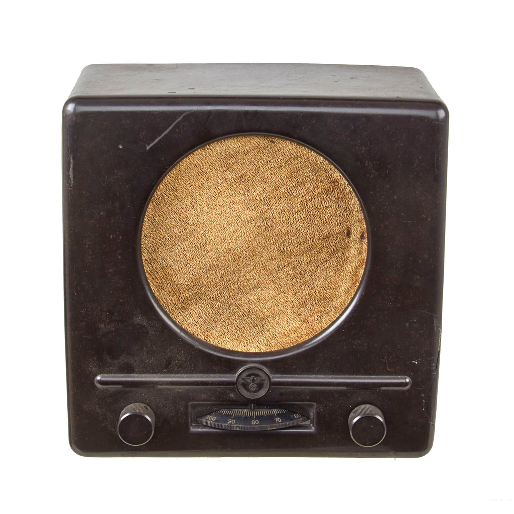 Original German WWII 1938 Kleinempfänger DKE 38 Radio by Roland Brandt of Berlin - Serial 151507 - Missing Back Cover Original Items