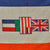Original South African WWII Large South African Union Flag with Halyard and Japanese Kanji Markings - 48 x 68” Original Items