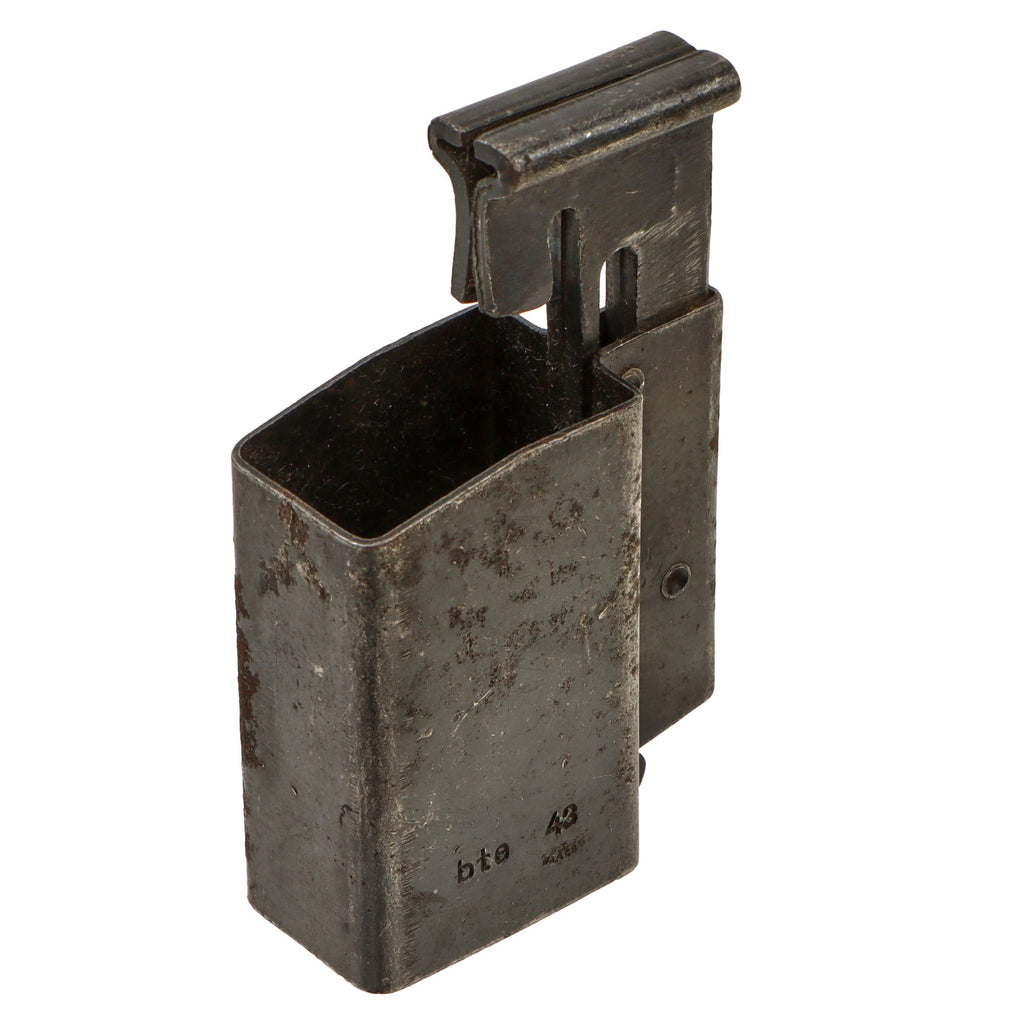 Original German WWII MP 38/40 SMG Magazine Loader by Frank'sche Eisenwerke AG (bte) - Dated 1943 Original Items
