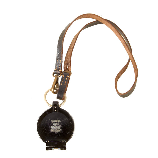 Original German WWII Busch Marching Compass with Original Strap Original Items