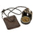 Original German WWII Compass by Richtung Bezard in Leather Pouch with Lanyard Original Items