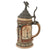 Original Imperial German WWI Hinged Beer Stein with Hinged Lid & Soldier Motifs Original Items