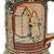 Original Imperial German WWI Hinged Beer Stein with Hinged Lid & Soldier Motifs Original Items