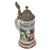 Original Imperial German WWI Era 2nd Royal Bavarian Uhlans “König” Lidded Beer Stein with Portrait of Soldier in Glaze - Dated 1910-1913 Original Items