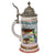 Original Imperial German WWI Era 2nd Royal Bavarian Uhlans “König” Lidded Beer Stein with Portrait of Soldier in Glaze - Dated 1910-1913 Original Items