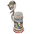 Original Imperial German WWI Era 2nd Royal Bavarian Uhlans “König” Lidded Beer Stein with Portrait of Soldier in Glaze - Dated 1910-1913 Original Items