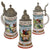Original Imperial German WWI Era 2nd Royal Bavarian Uhlans “König” Lidded Beer Stein with Portrait of Soldier in Glaze - Dated 1910-1913 Original Items