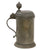 Original German Electorate of Saxony 1800-Dated Pewter Stein with 3-Struck Hallmarks and Engraved Coat of Arms of Electorate Original Items