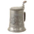 Original Imperial German WWI Era Pewter Lidded Beer Stein with Iron Cross & Maker’s Mark by Brüder Thannhauser, München Original Items