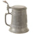 Original Imperial German WWI Era Pewter Lidded Beer Stein with Iron Cross & Maker’s Mark by Brüder Thannhauser, München Original Items