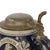 Original German Pre-WWII Salt Glaze Shooting Association Beer Stein with Hinged Lid Original Items