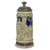 Original Imperial German WWI Hinged Beer Stein with Named Lid & Iron Cross Motifs Original Items