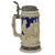 Original Imperial German WWI Hinged Beer Stein with Named Lid & Iron Cross Motifs Original Items