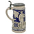 Original Imperial German WWI Era Kaiserliche Marine Navy Salt Glaze Lidded Beer Stein - Wilhelmshaven Hafenpartie Original Items