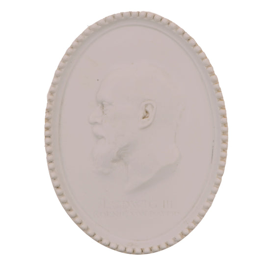 Original Imperial German WWI Ludwig III of Bavaria Weihnachten Christmas 1917 Ceramic Wall Plaque