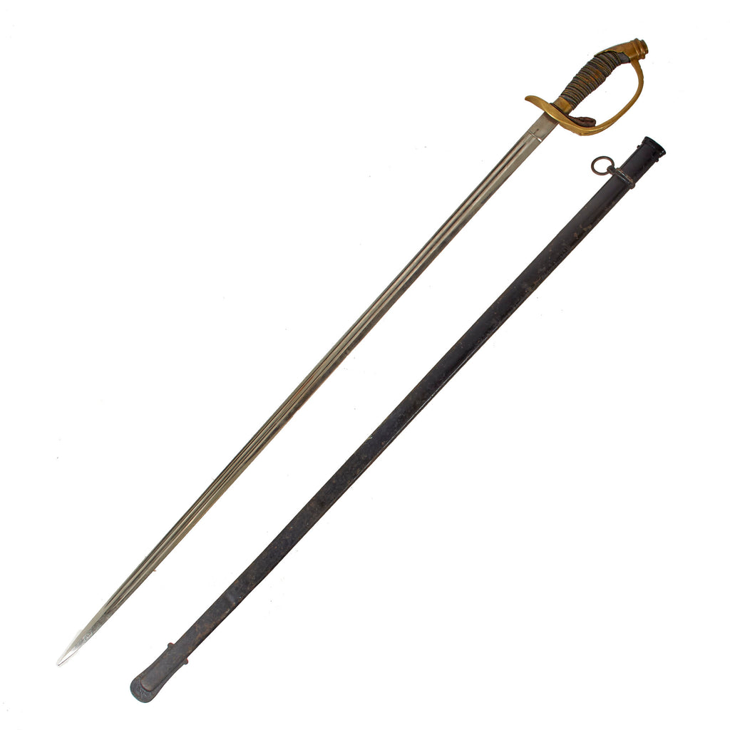 Original Imperial German WWI Model 1889 Prussian Infantry Officer Sword with Scabbard by Carl Eickhorn Original Items