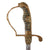 Original Imperial German WWI Cavalry Officer’s Triple Etched Lion Head Sword by C.A. Westmann of Dresden with Steel Scabbard