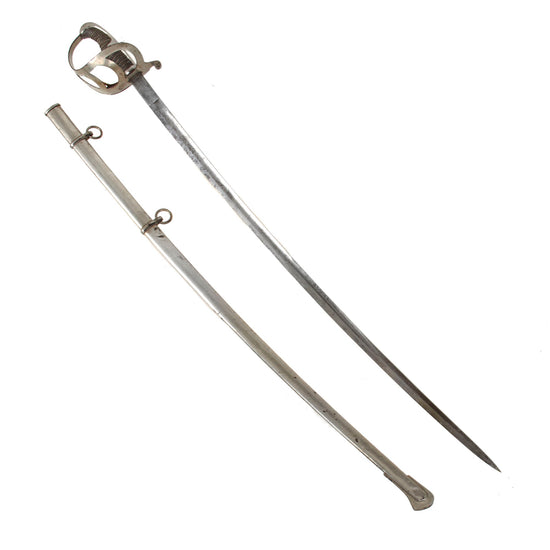 Original Imperial German Pre-WWI Named Dragoon Officer’s Saber with Unit Marking & Matching Scabbard by M. Neumann Berlin - H. Peineman, 1. Eskadron, Hannoversches Dragoner-Regiment Nr. 16 Original Items