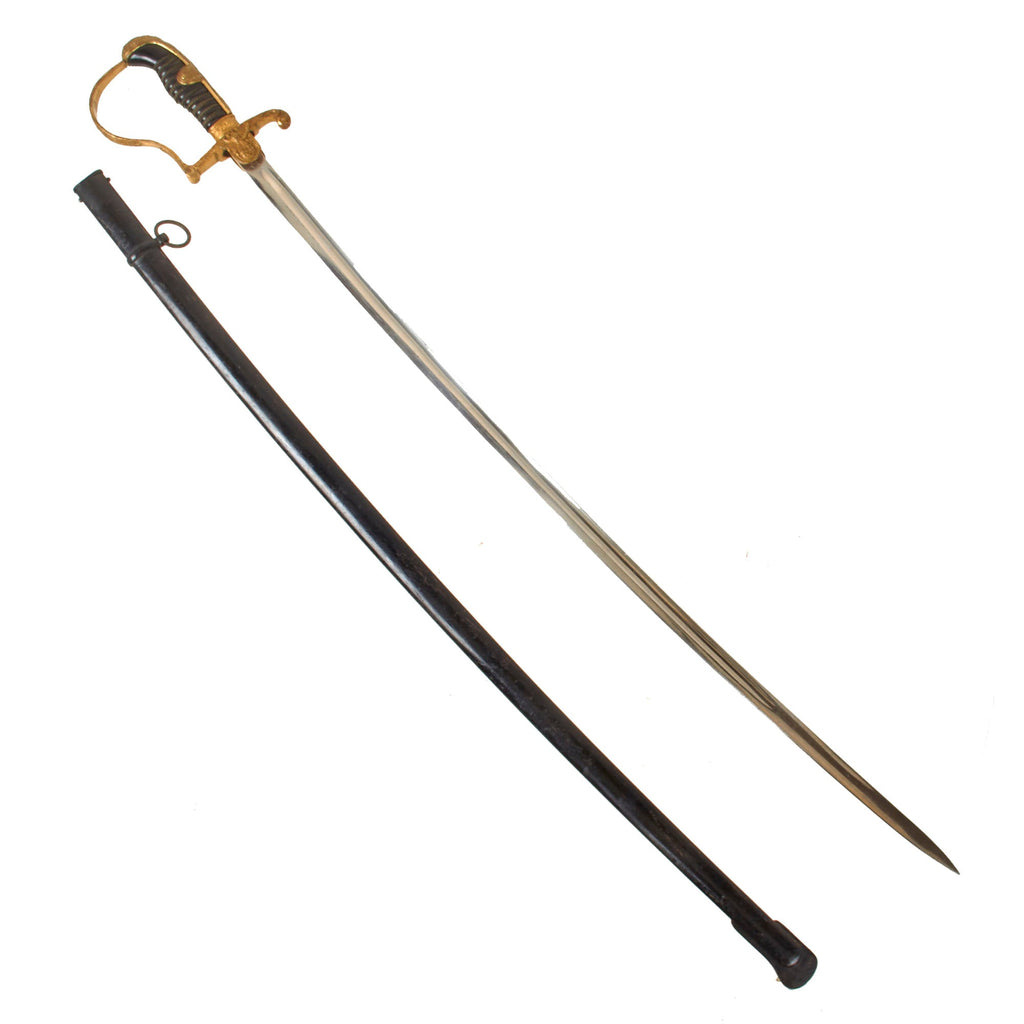 Original German WWII Heer Army Officer Dove Head Sword by WKC Waffenfabrik with Steel Scabbard Original Items