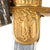 Original German WWII Army Officers Lion Head Sword by "Siegfried" E. Pack & Söhne with Scabbard, Troddel Knot, and Bag Original Items