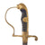 Original German WWII Heer Army Officer's Lion Head Sword by Arthur Evert of Solingen with Steel Scabbard Original Items