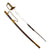 Original Japanese WWII Navy Officer Model 1883 Kyu-Gunto Sword with Polished Sharkskin Wooden Parade Scabbard Original Items