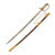 Original Japanese WWII Navy Officer Model 1883 Kyu-Gunto Sword with Polished Sharkskin Wooden Parade Scabbard Original Items
