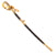 Original Japanese WWII Named Navy Officer Model 1883 Kyu-Gunto Sword with Knot and Leather Parade Scabbard Original Items