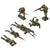 Original German WWII Era Lineol Toy Soldiers - Lot of 6 - Machine Gunner & Recon Original Items