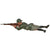 Original German WWII Era Lineol Toy Soldiers - Lot of 6 - Machine Gunner & Recon Original Items