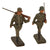 Original German WWII Era Lineol & Elastolin Toy Soldiers with Artillery Piece - Lot of 11 - Machine Gunners & Medics Original Items