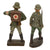 Original German WWII Era Lineol & Elastolin Toy Soldiers with Artillery Piece - Lot of 11 - Machine Gunners & Medics Original Items