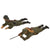 Original German WWII Era Lineol & Elastolin Toy Soldiers with Artillery Piece - Lot of 9 - Machine Gunner and Soldiers Original Items