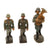 Original German WWII Era Lineol Toy Soldiers Marching Band Lot - Lot of 13 Original Items