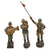 Original German WWII Era Lineol Toy Soldiers Marching Band Lot - Lot of 13 Original Items