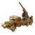 Original German Pre-WWII O&M Haußer Tinplate Litho Wehrmacht Artillery Truck Model Toy with Adjustable Gun Original Items