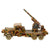 Original German Pre-WWII O&M Haußer Tinplate Litho Wehrmacht Artillery Truck Model Toy with Adjustable Gun Original Items